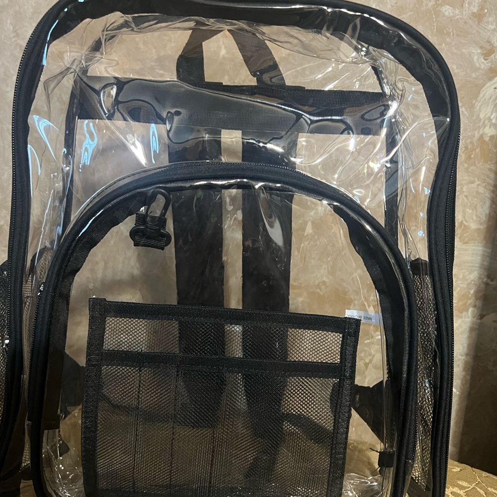 Transparent book bag